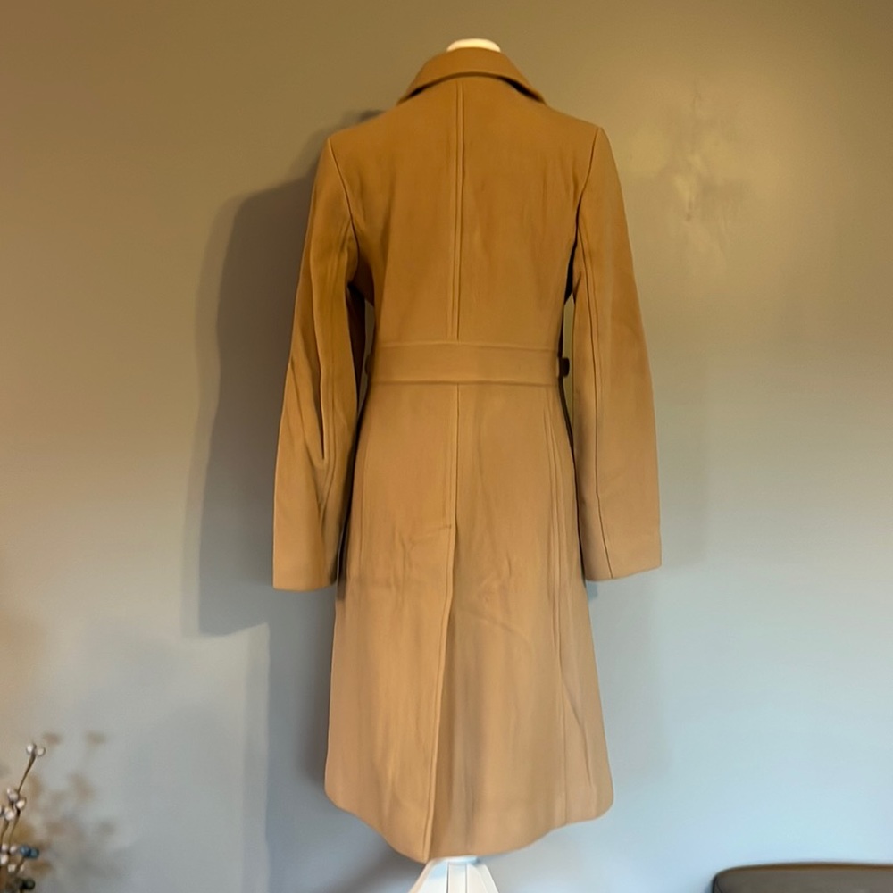 Kenneth Cole Reaction Tan Wool Coat Size 2 - Picture 4 of 10